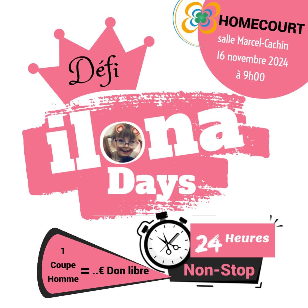 Affiche du Défi Ilona Days, le 16 novembre 2024 à Homécourt